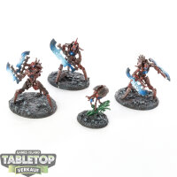 Necrons - 3 Skorpekh Destroyers - bemalt