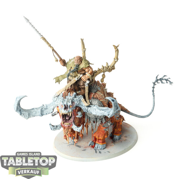 Ogor Mawtribes - Frostlord on Stonehorn - bemalt