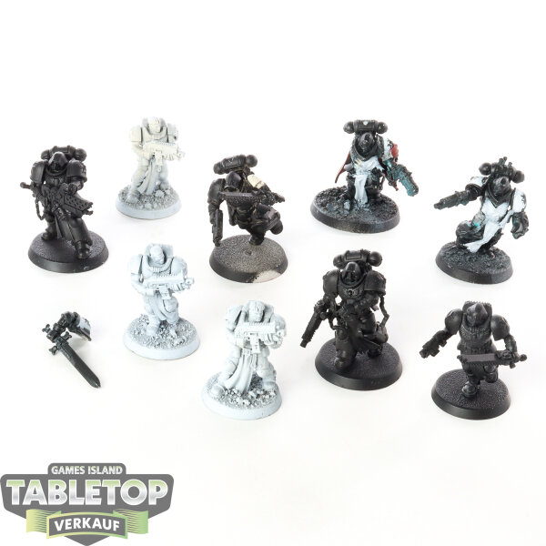 Black Templars - 10 Primaris Crusader Squad - teilweise bemalt