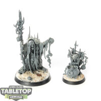 Orruk Warclans - Swampcalla Shaman with Pot-grot - unbemalt