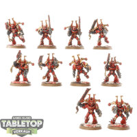 World Eaters - 10 Khorne Berzerkers classic - bemalt