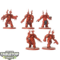 World Eaters - 5 Chaos Terminator Squad - teilweise bemalt