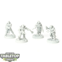 Necromunda - 4 Hive Scum - grundiert