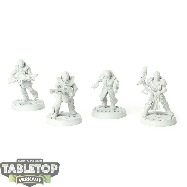 Necromunda - 4 Hive Scum - grundiert