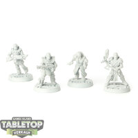 Necromunda - 4 Hive Scum - grundiert