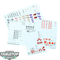 Warhammer 40k - 5 Diverse Decals - Sonstiges