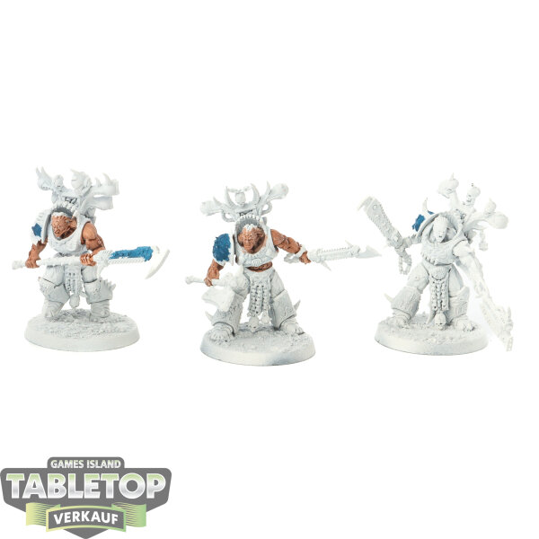 World Eaters - 3x Exalted Eightbound - teilweise bemalt
