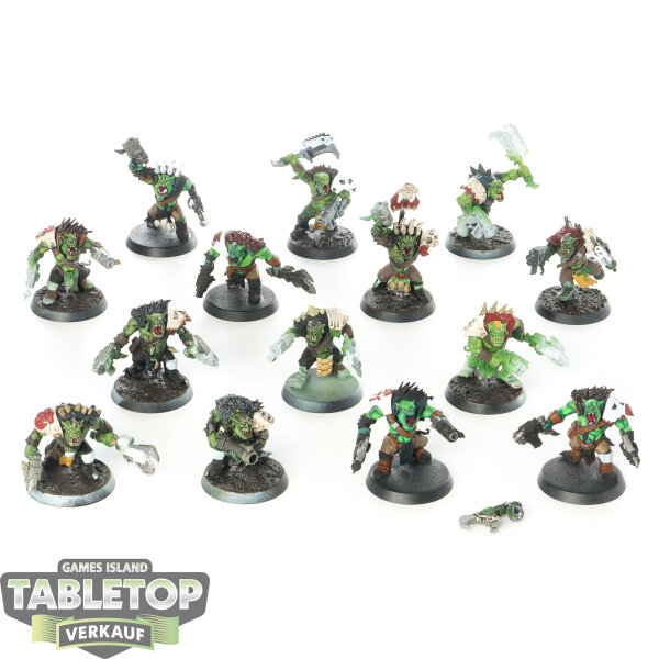 Orks - 14x Ork Beast Snagga Boyz - bemalt