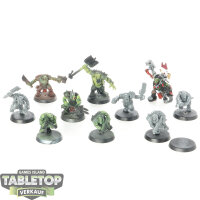 Orks - 10x Boyz - teilweise bemalt