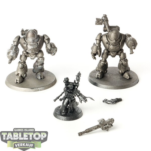 Adeptus Mechanicus - 2 Kastelan Robots - teilweise bemalt