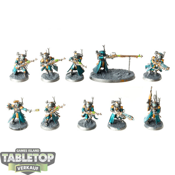 Adeptus Mechanicus - 10 Skitarii Vanguard - bemalt