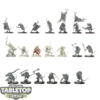 Skaven - 20 Clanrats - teilweise bemalt