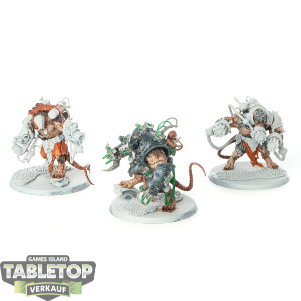 Skaven - 3x Stormfiends - teilweise bemalt