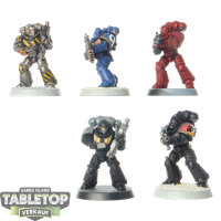 Space Marines - 5x Intercessors - teilweise bemalt