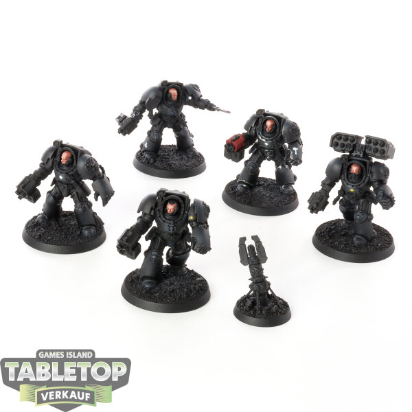 Black Templars - 5x Terminators - teilweise bemalt