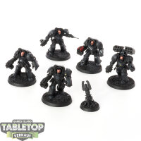 Black Templars - 5x Terminators - teilweise bemalt
