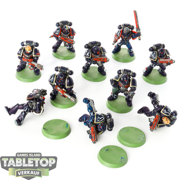 Space Marines - 10x Tactical Squad - bemalt