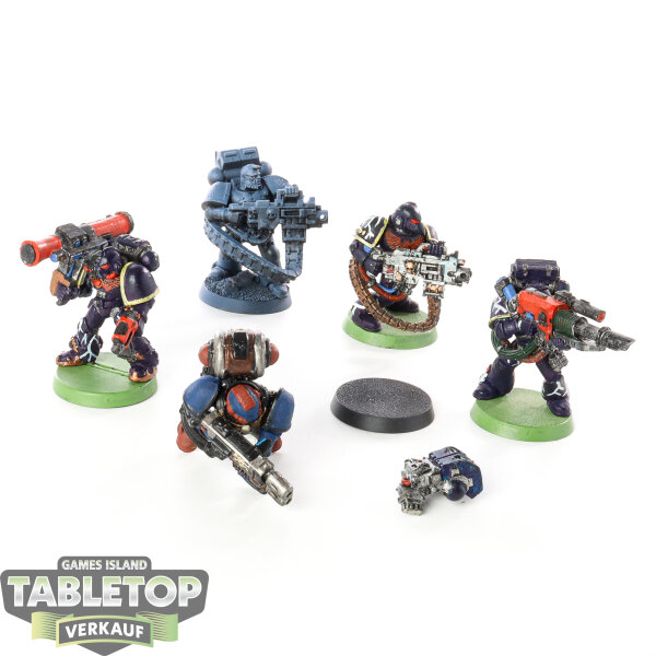 Space Wolves - 5x Devastators klassisch - teilweise bemalt
