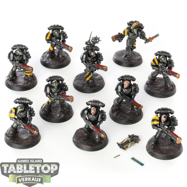 Horus Heresy - 10 x Legion MKVI Tactical Squad with Special Weapons - bemalt