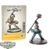 Infinity - ALEPH: Ajax the Great, Myrmidon Officer - bemalt