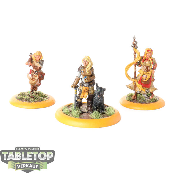 Guild Ball - 3x The Farmers Bench - bemalt