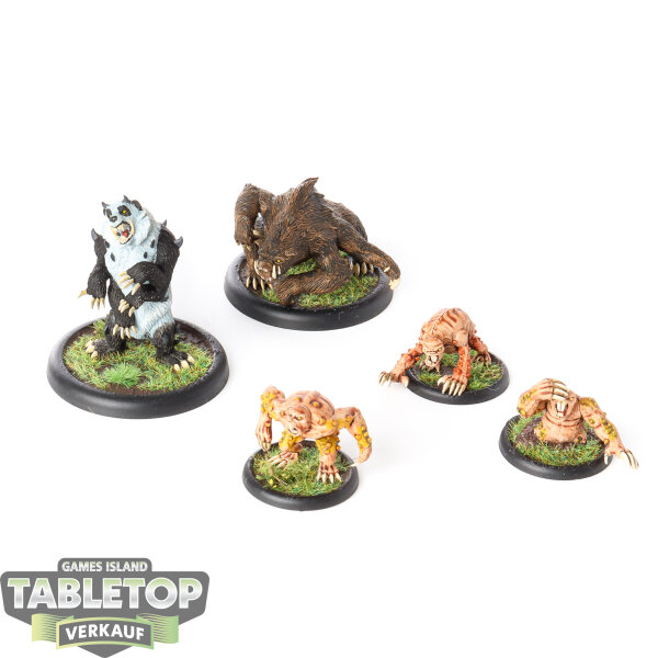 Malifaux - 5x Slate Ridge - bemalt