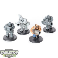 Ogor Mawtribes - 4x Leadbelchers - teilweise bemalt