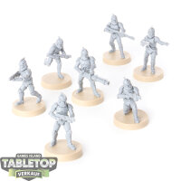 Galaktische Republik - 7x Phase 1 Clone Troopers - unbemalt