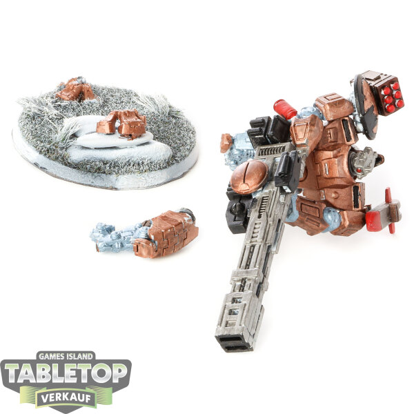 Tau Empire - XV88 Broadside Battlesuit - teilweise bemalt