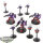Tau Empire - 3 XV8 Crisis Battlesuit Team - teilweise bemalt