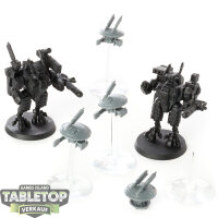 Tau Empire - 2 XV8 Crisis Battlesuit Team classic -...