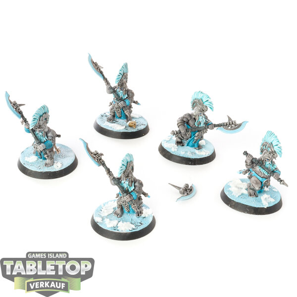Fyreslayers - 5 Hearthguard Berzerkers - bemalt