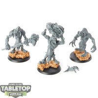 Gloomspite Gitz - 3 Rockgut Troggoths - unbemalt