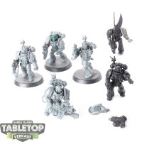 Deathwatch - 6 Veterans - teilweise bemalt