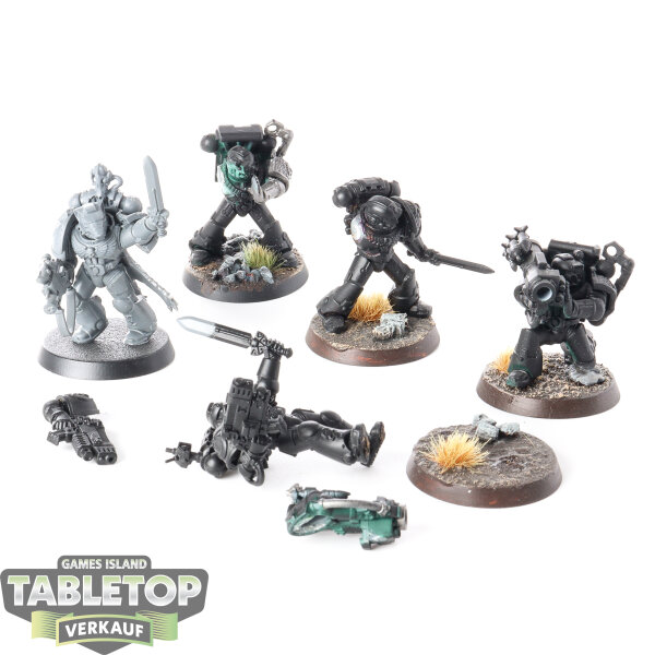 Deathwatch - 5 Devastator Squad - teilweise bemalt