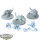 Space Wolves - 3 Thunderwolf Cavalry - grundiert