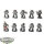 Space Marines - 10x Tactical Squad klassisch - bemalt