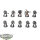 Space Marines - 10x Tactical Squad klassisch - bemalt