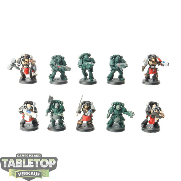 Space Marines - 10x Tactical Squad klassisch - teilweise bemalt