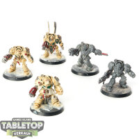 Dark Angels - 5x Deathwing Terminators - teilweise bemalt