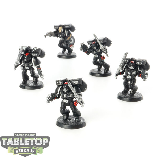 Space Marines - 5x Assault Squad - bemalt