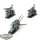 Dark Angels - 3x Ravenwing Black Knights - teilweise bemalt