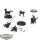 HdR Figuren - Gut - 3x Rohan Royal Knights - grundiert