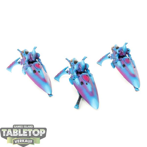 Aeldari - 3x Windriders - bemalt