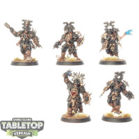 Blades of Khorne - 5x Blood Warriors - bemalt