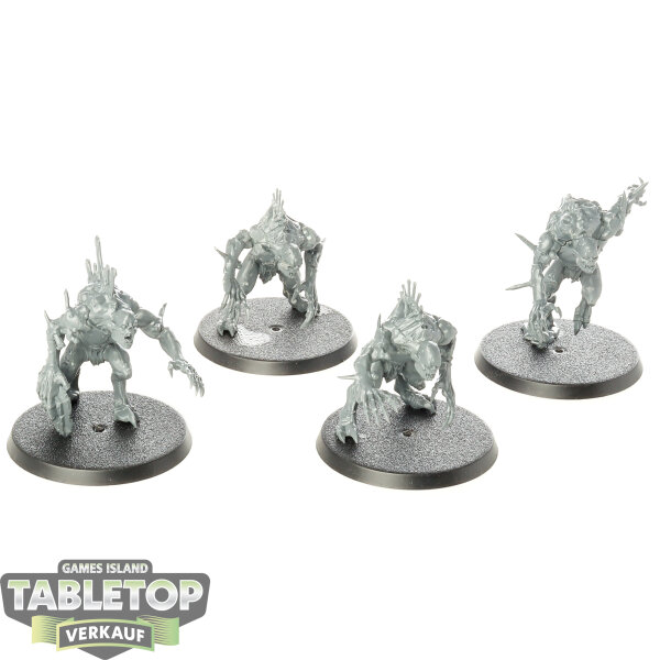 Flesh-eater Courts - 4x Crypt Haunter Courtier - unbemalt