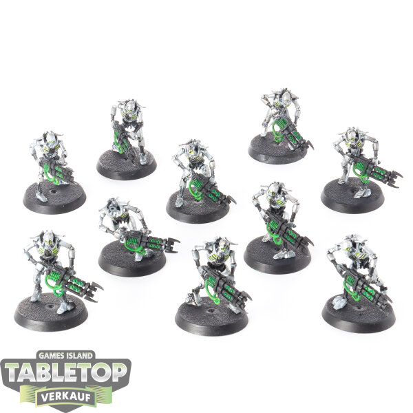 Necrons - 10 Necron Warriors - teilweise bemalt