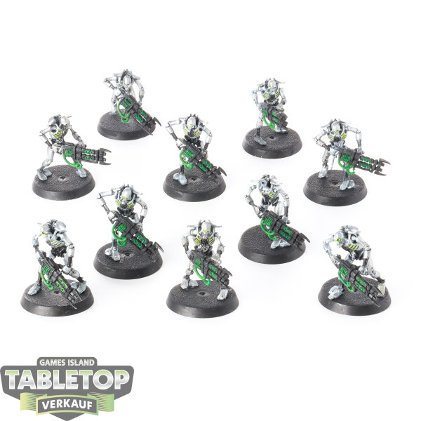 Necrons - 10 Necron Warriors - teilweise bemalt
