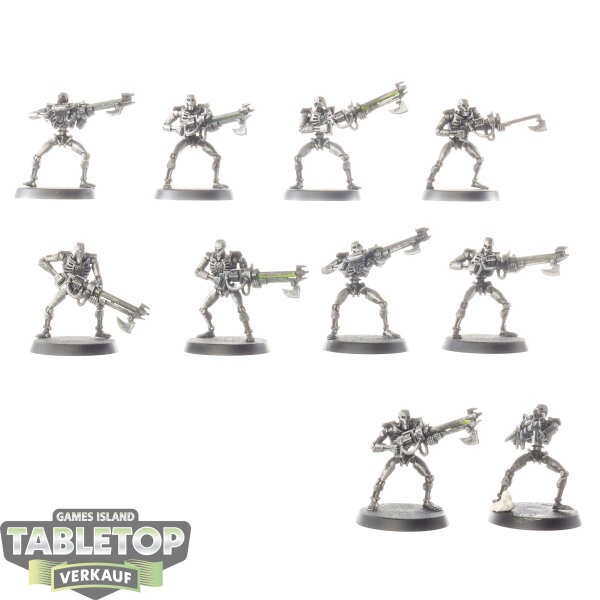 Necrons - 10 Necron Warriors klassisch - grundiert
