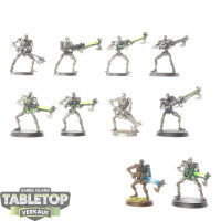 Necrons - 10 Necron Warriors klassisch - teilweise bemalt